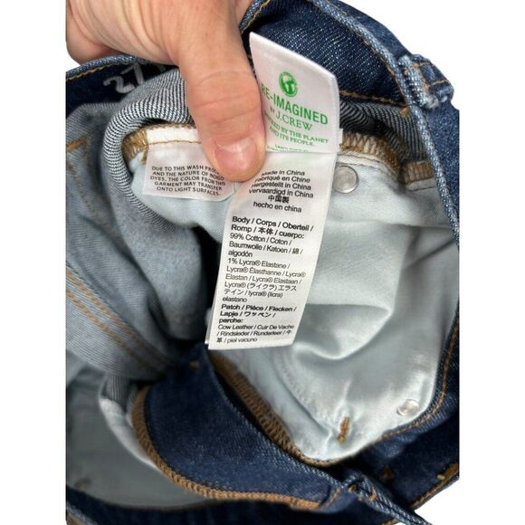 J.Crew Womens Denim Demi Boot Crop Jeans Size 27T Cotton & Lycra Blue - Picture 6 of 9